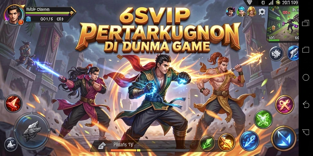 Screenshot gameplay menampilkan pertarungan seru di 6SVIP.