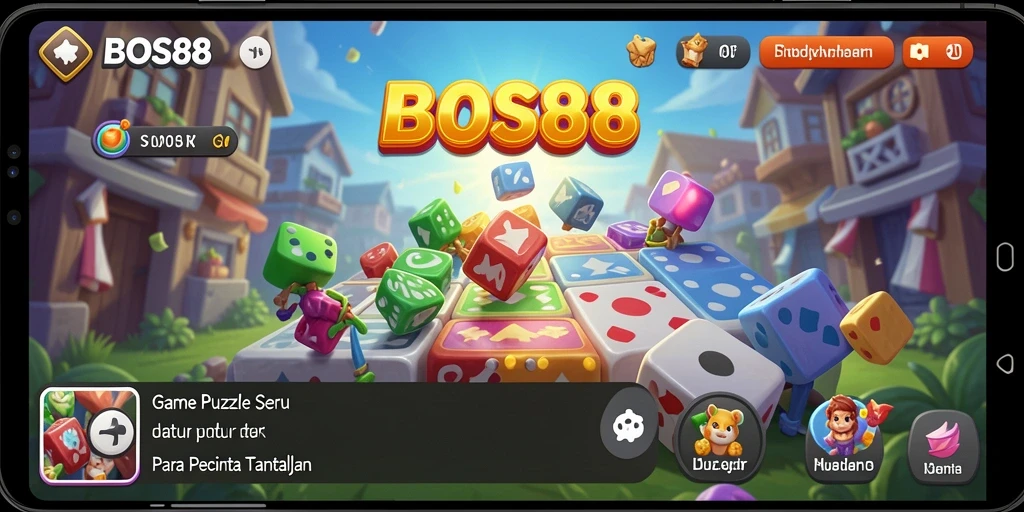 Tampilan gameplay menantang dari BOS88 dengan puzzle seru.