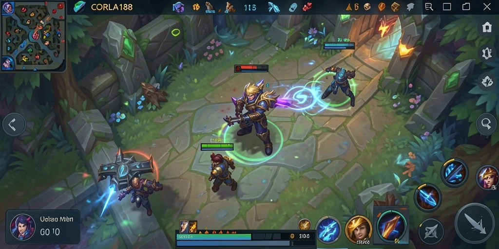Tampilan gameplay seru dan dinamis di CORLA188 dengan karakter beragam.