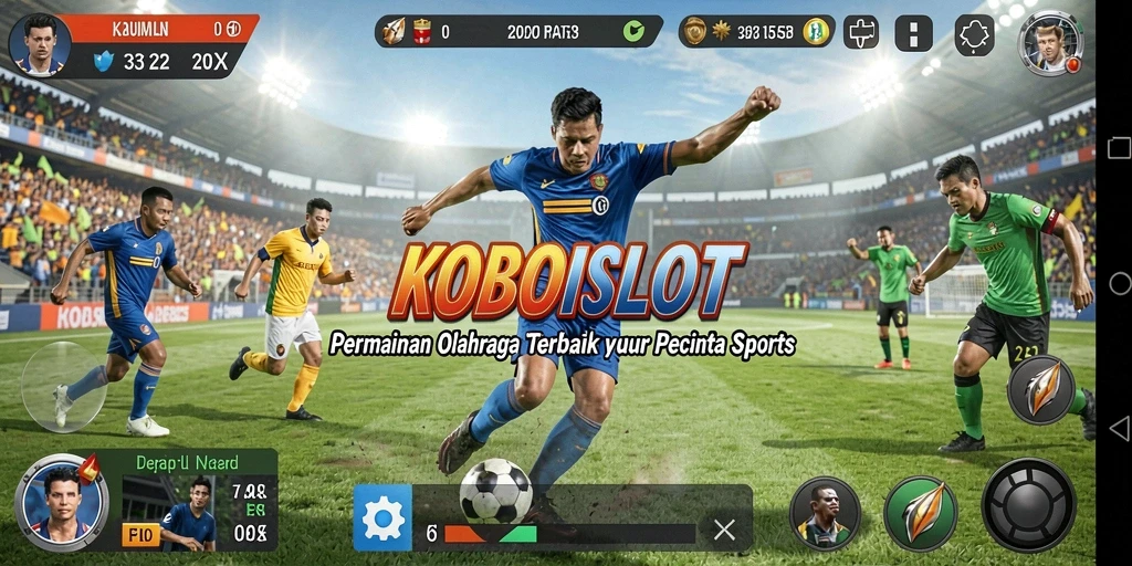 Screenshot gameplay KOBOISLOT yang menampilkan aksi olahraga seru.