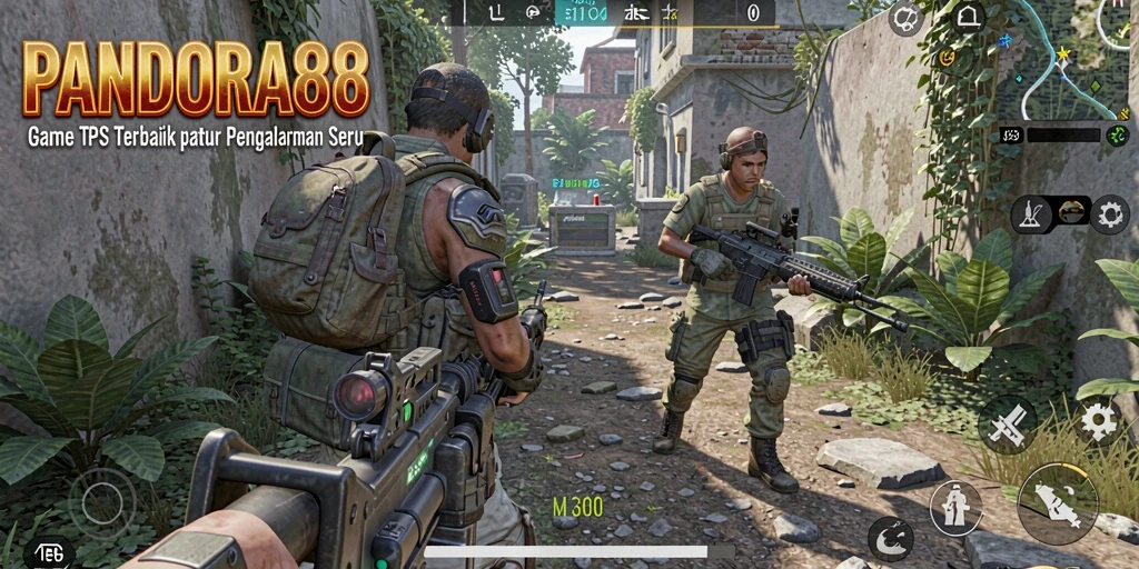 Screenshot gameplay PANDORA88 menampilkan aksi seru di dunia TPS.