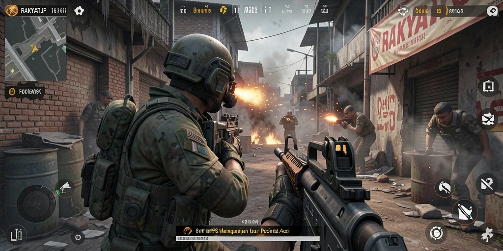 Tampilan gameplay menegangkan dari RAKYATJP dengan grafik tajam.