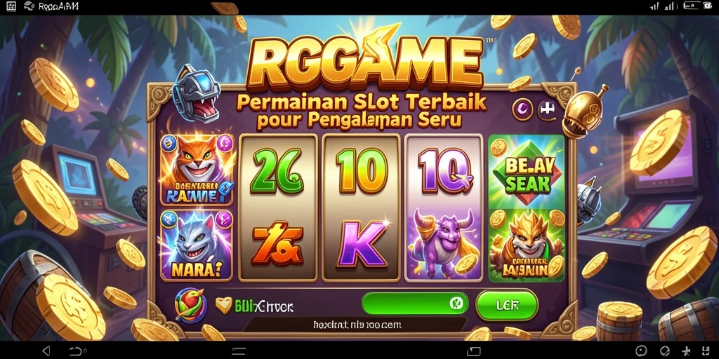 Tampilan gameplay menarik dari RPGAME dengan berbagai tema slot.