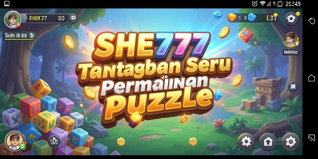 Gameplay seru dalam SHE777 dengan tantangan puzzle menarik.